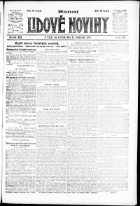 Lidov noviny z 8.11.1917, edice 1, strana 1