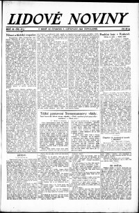 Lidov noviny z 8.11.1923, edice 2, strana 1