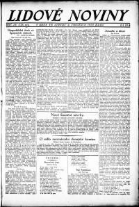 Lidov noviny z 8.12.1920, edice 1, strana 1