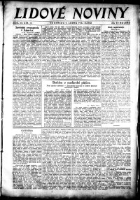 Lidov noviny z 9.1.1924, edice 1, strana 1