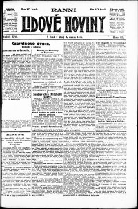 Lidov noviny z 9.4.1918, edice 1, strana 1
