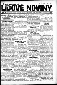 Lidov noviny z 9.5.1917, edice 2, strana 1