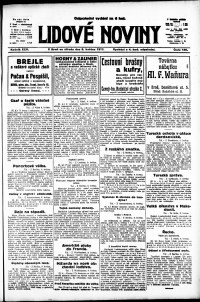 Lidov noviny z 9.5.1917, edice 3, strana 1