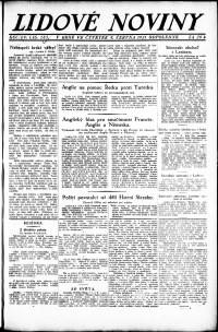 Lidov noviny z 9.6.1921, edice 1, strana 1