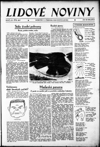 Lidov noviny z 9.6.1934, edice 2, strana 1