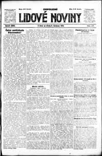 Lidov noviny z 9.7.1919, edice 2, strana 1