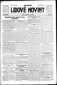 Lidov noviny z 9.8.1919, edice 2, strana 1