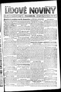 Lidov noviny z 9.9.1918, edice 1, strana 1