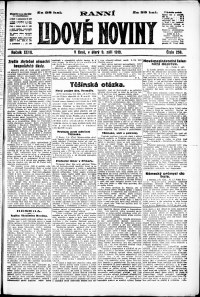 Lidov noviny z 9.9.1919, edice 1, strana 1