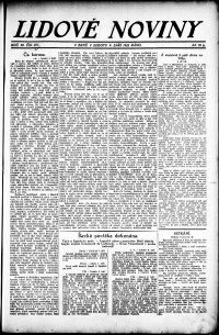 Lidov noviny z 9.9.1922, edice 2, strana 1