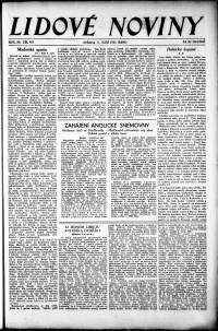 Lidov noviny z 9.9.1931, edice 1, strana 1