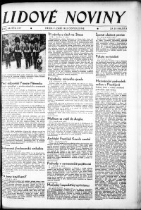 Lidov noviny z 9.9.1932, edice 2, strana 1