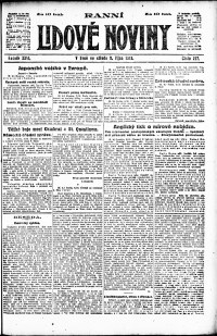 Lidov noviny z 9.10.1918, edice 1, strana 1