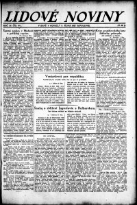 Lidov noviny z 9.10.1922, edice 2, strana 1