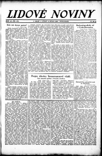 Lidov noviny z 9.10.1923, edice 2, strana 1