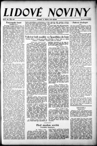 Lidov noviny z 9.10.1934, edice 1, strana 1