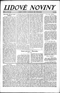 Lidov noviny z 9.11.1923, edice 2, strana 1