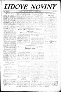 Lidov noviny z 10.1.1922, edice 2, strana 1