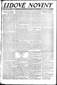 Lidov noviny z 10.3.1920, edice 1, strana 1