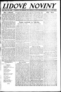 Lidov noviny z 10.3.1920, edice 2, strana 1