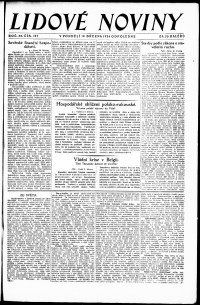 Lidov noviny z 10.3.1924, edice 2, strana 1