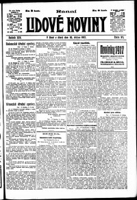Lidov noviny z 10.4.1917, edice 1, strana 1