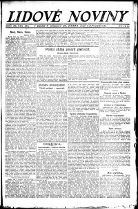 Lidov noviny z 10.4.1920, edice 2, strana 1
