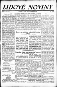 Lidov noviny z 10.4.1923, edice 2, strana 1