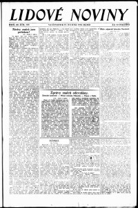 Lidov noviny z 10.4.1924, edice 1, strana 1