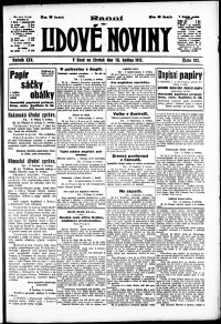 Lidov noviny z 10.5.1917, edice 1, strana 1