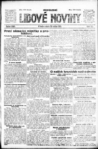Lidov noviny z 10.5.1919, edice 2, strana 1