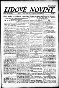Lidov noviny z 10.5.1920, edice 1, strana 1