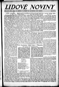 Lidov noviny z 10.5.1921, edice 1, strana 1
