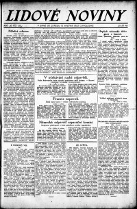 Lidov noviny z 10.5.1922, edice 2, strana 1