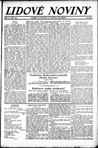 Lidov noviny z 10.5.1923, edice 1, strana 1