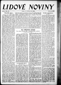 Lidov noviny z 10.5.1932, edice 1, strana 1