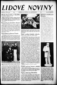 Lidov noviny z 10.5.1933, edice 2, strana 1