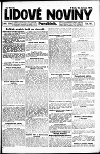Lidov noviny z 10.6.1918, edice 1, strana 1