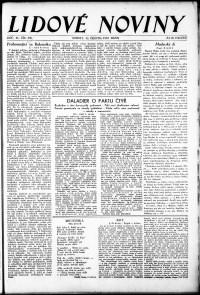 Lidov noviny z 10.6.1933, edice 1, strana 1