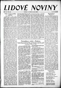 Lidov noviny z 10.6.1934, edice 1, strana 1