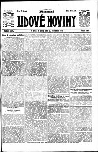 Lidov noviny z 10.7.1917, edice 1, strana 1
