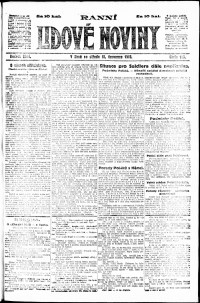 Lidov noviny z 10.7.1918, edice 1, strana 1