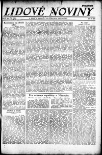 Lidov noviny z 10.7.1922, edice 1, strana 1