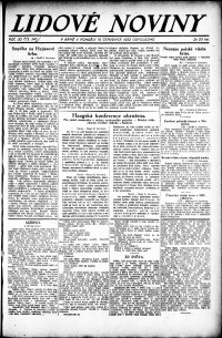 Lidov noviny z 10.7.1922, edice 2, strana 1
