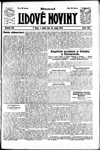 Lidov noviny z 10.8.1917, edice 1, strana 1