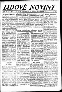 Lidov noviny z 10.8.1921, edice 2, strana 1