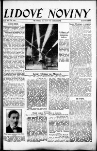 Lidov noviny z 10.9.1930, edice 2, strana 1