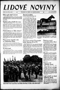 Lidov noviny z 10.9.1931, edice 2, strana 1