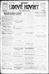 Lidov noviny z 10.10.1919, edice 2, strana 1