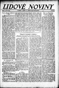 Lidov noviny z 10.10.1922, edice 2, strana 1